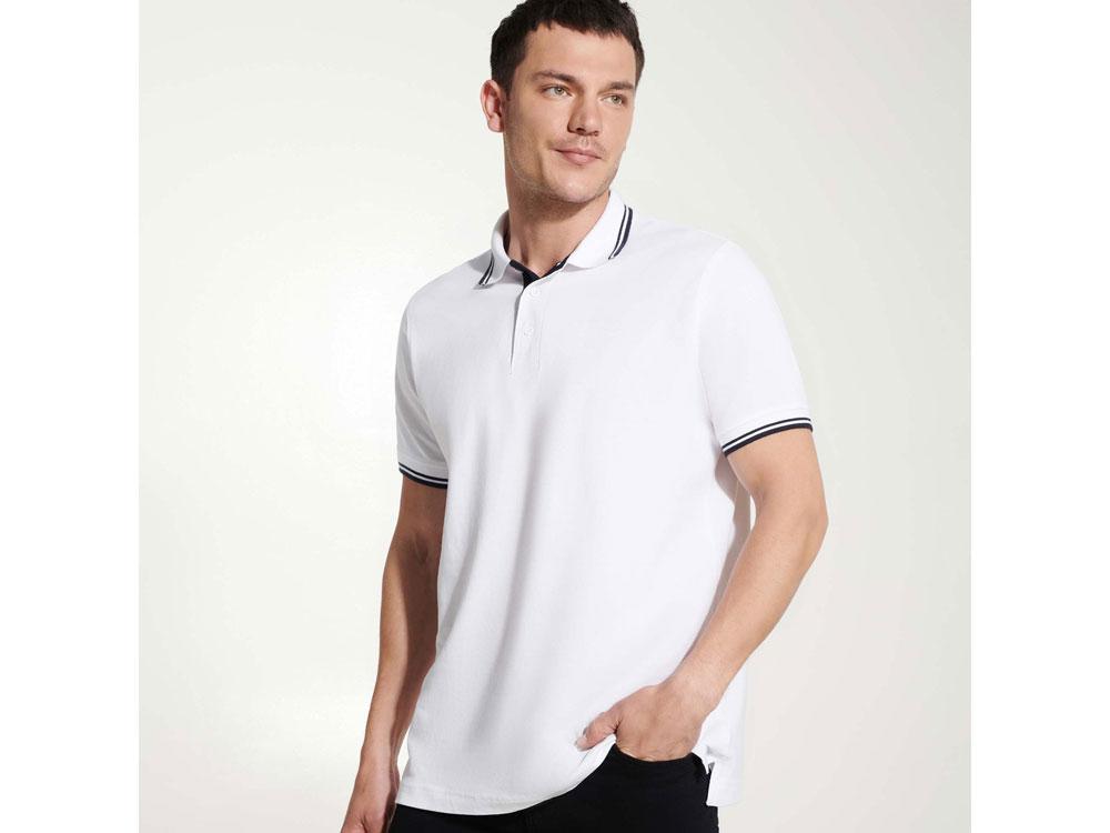 Рубашка поло Montreal мужская, белый/нэйви - фото 5 - id-p215151244
