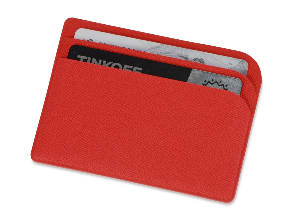 Картхолдер для 3-пластиковых карт Favor, красный - фото 1 - id-p215152238