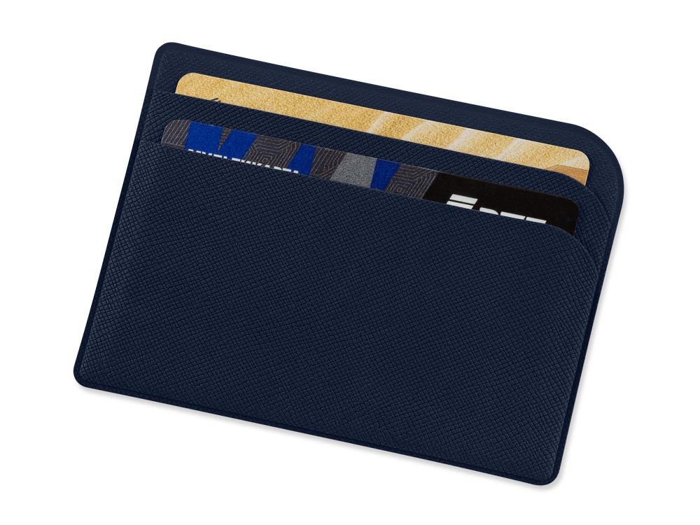 Картхолдер для 3-пластиковых карт Favor, темно-синий - фото 1 - id-p215152240