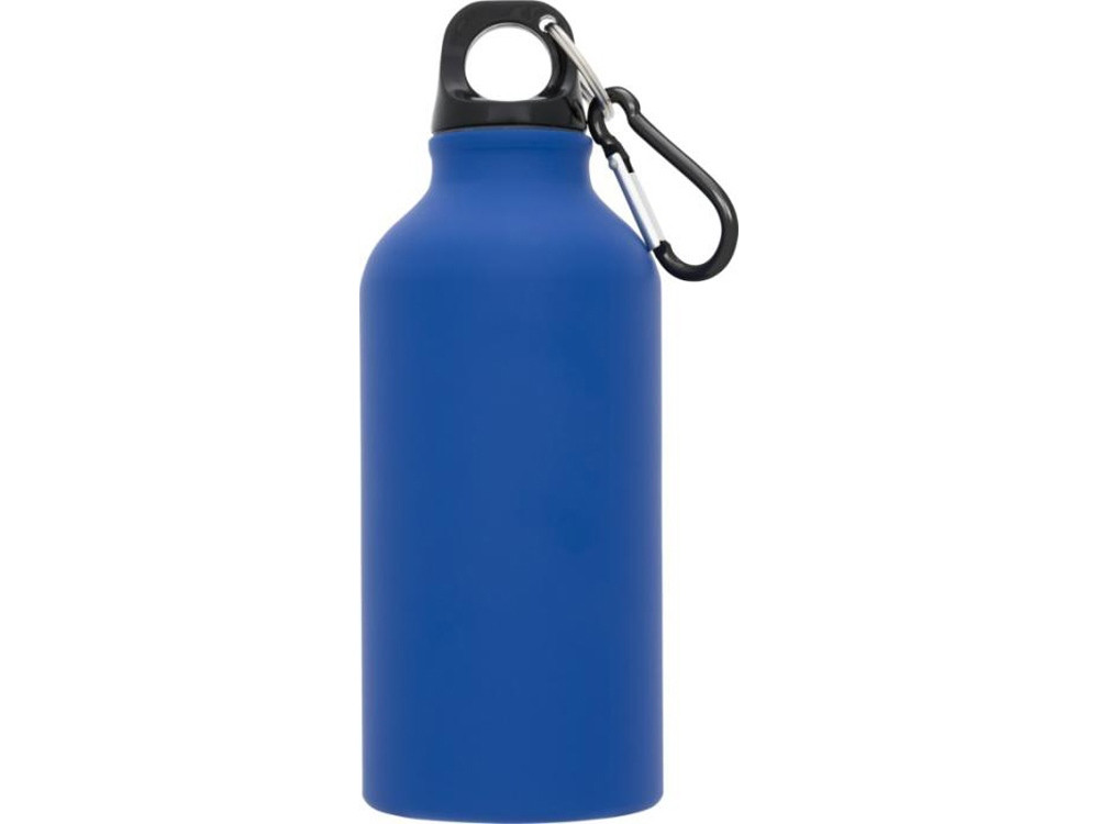 Матовая спортивная бутылка Oregon с карабином и объемом 400 мл, синий - фото 2 - id-p215147369
