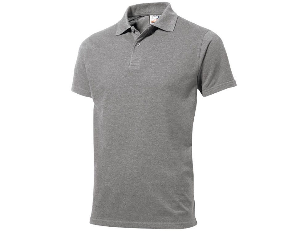 Рубашка поло First 2.0 мужская, серый меланж - фото 1 - id-p215149292