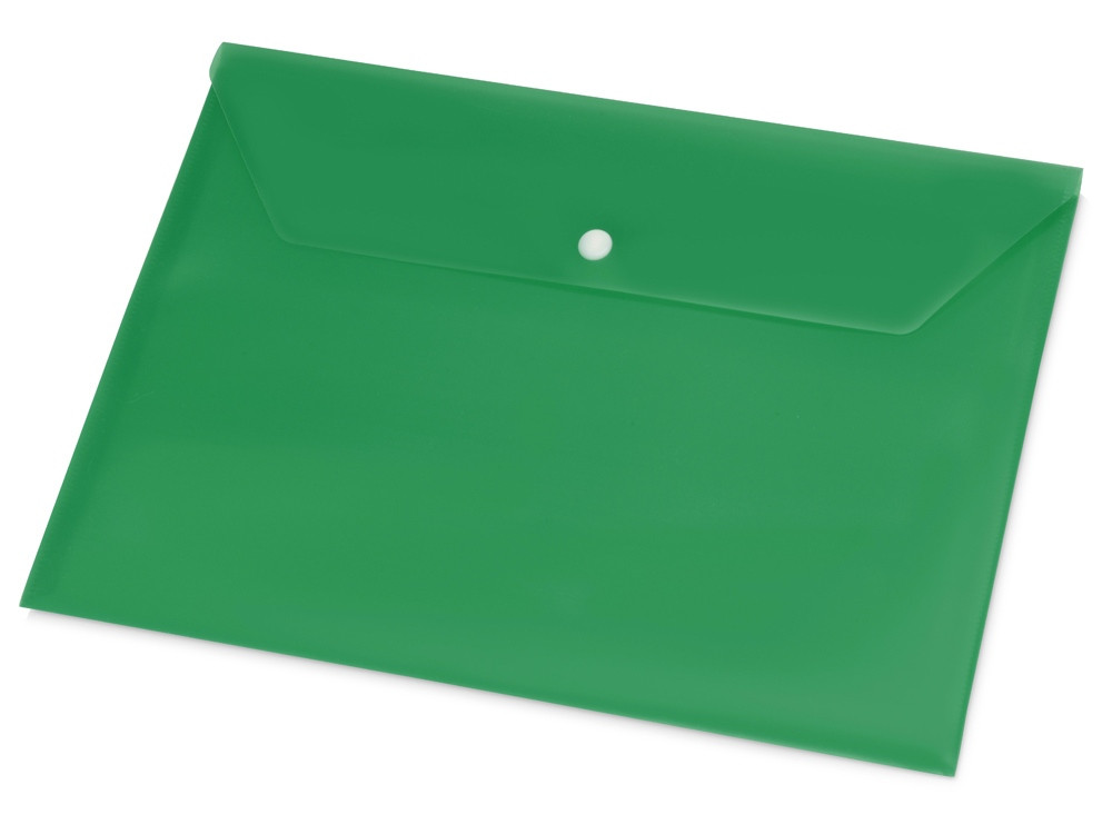 Папка-конверт А4 с кнопкой, зеленый - фото 1 - id-p215147389