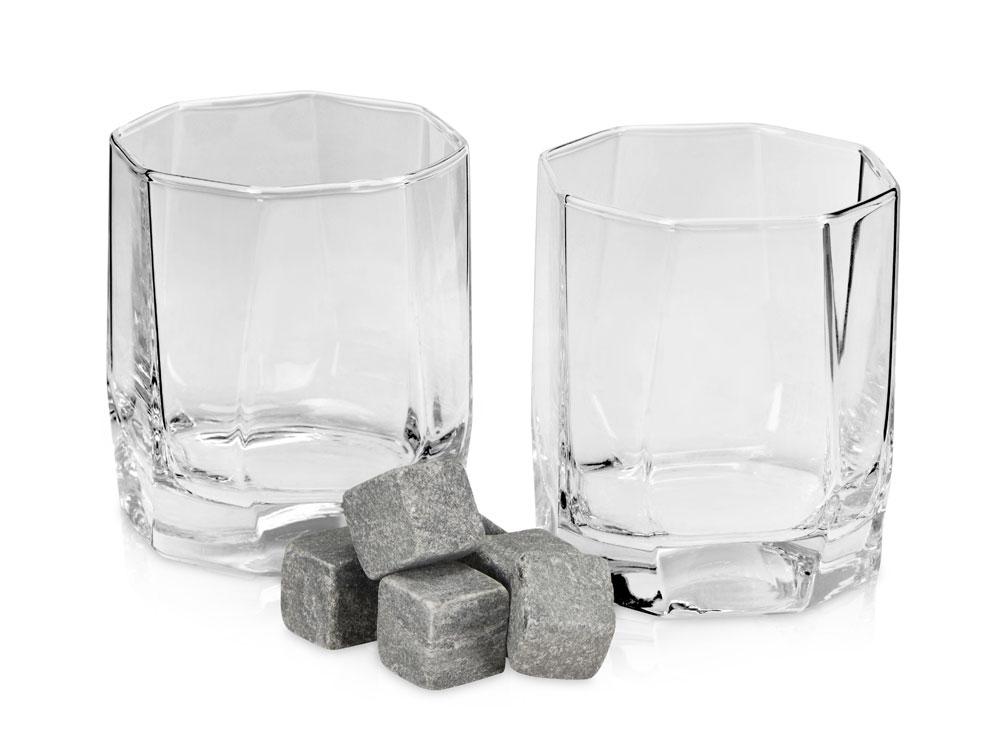 Набор для виски: 2 бокала, 6 камней, мешочек, коробка - фото 2 - id-p215150301