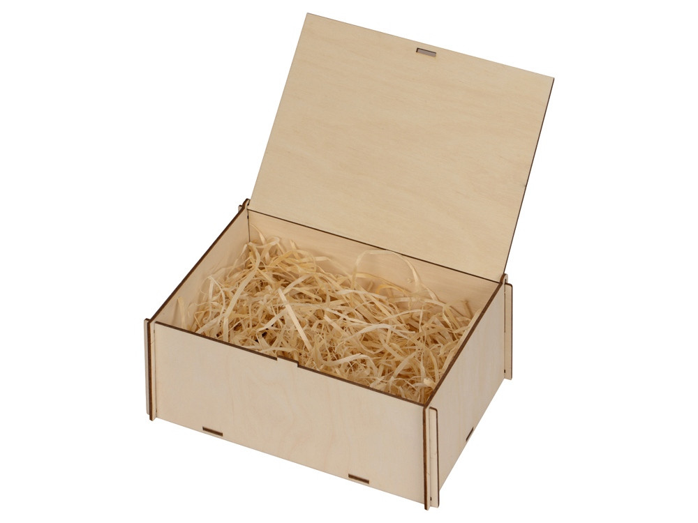 Деревянная коробка для гирлянды с наполнителем-стружкой Ларь - фото 2 - id-p215150304