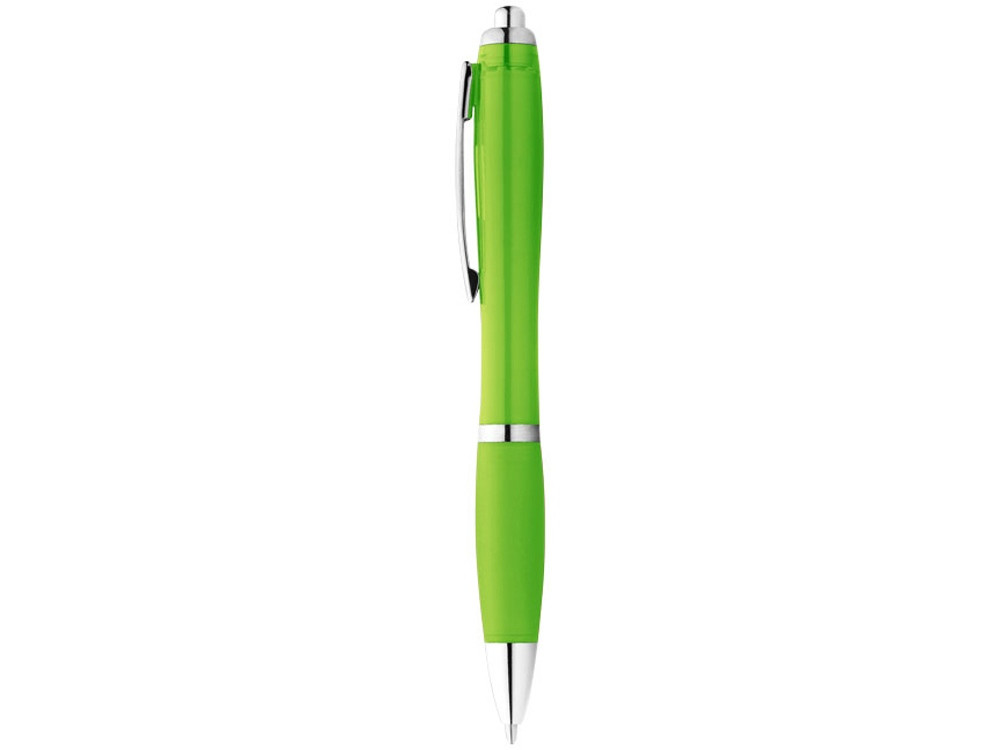 Ручка пластиковая шариковая Nash, лайм, синие чернила - фото 2 - id-p215146455