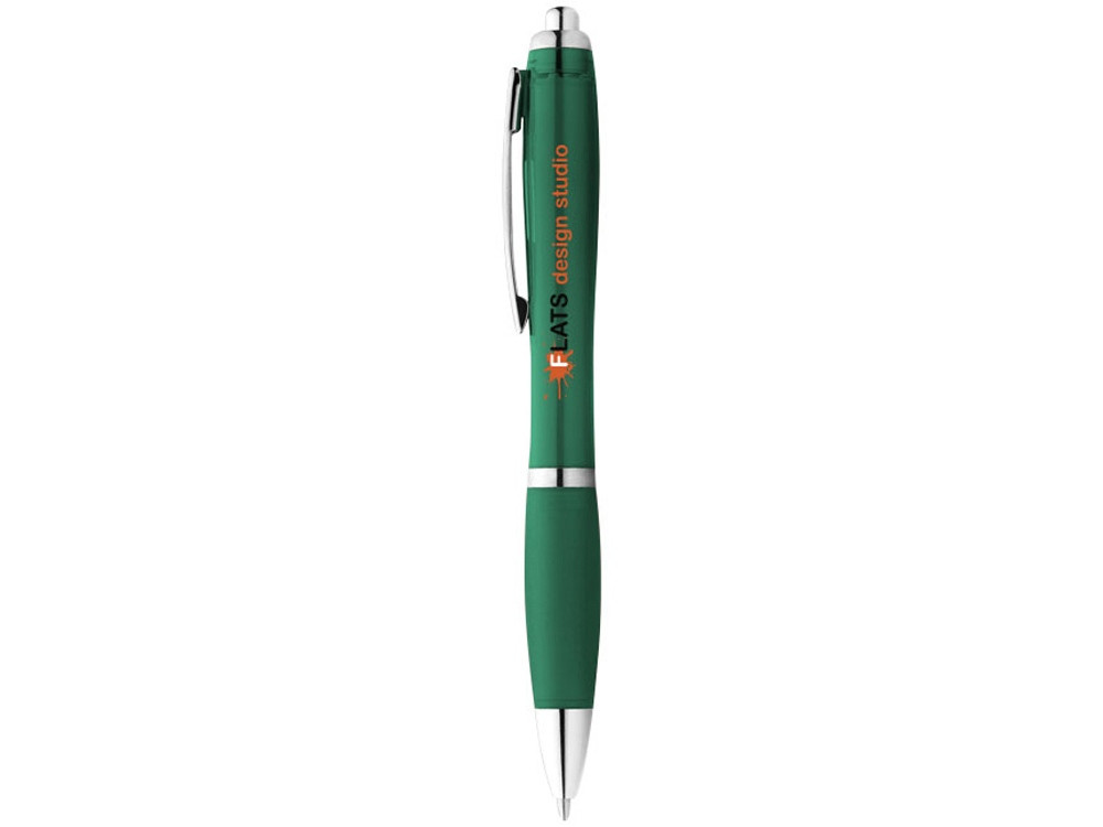 Ручка пластиковая шариковая Nash, зеленый, синие чернила - фото 4 - id-p215146456
