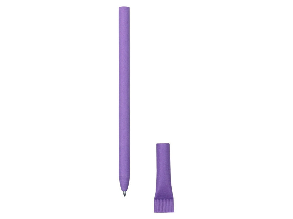 Ручка картонная с колпачком Recycled, фиолетовый - фото 2 - id-p215147427