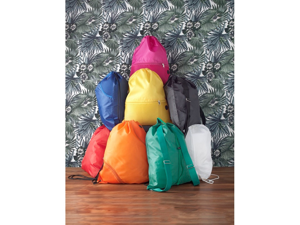 Сетчастый рюкзак со шнурком Oriole, белый - фото 5 - id-p215149376