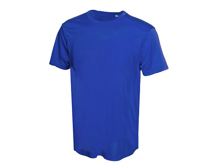 Мужская спортивная футболка Turin из комбинируемых материалов, классический синий, фото 2