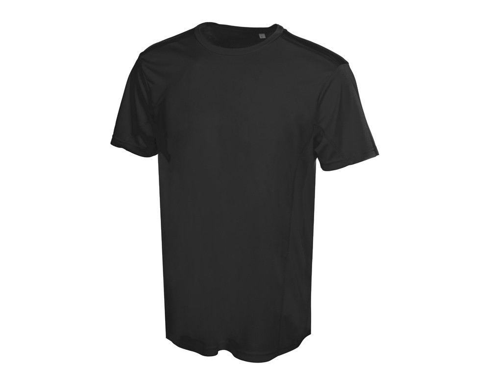 Мужская спортивная футболка Turin из комбинируемых материалов, черный - фото 1 - id-p215150368