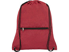 Складной рюкзак со шнурком Hoss, heather dark red, фото 3