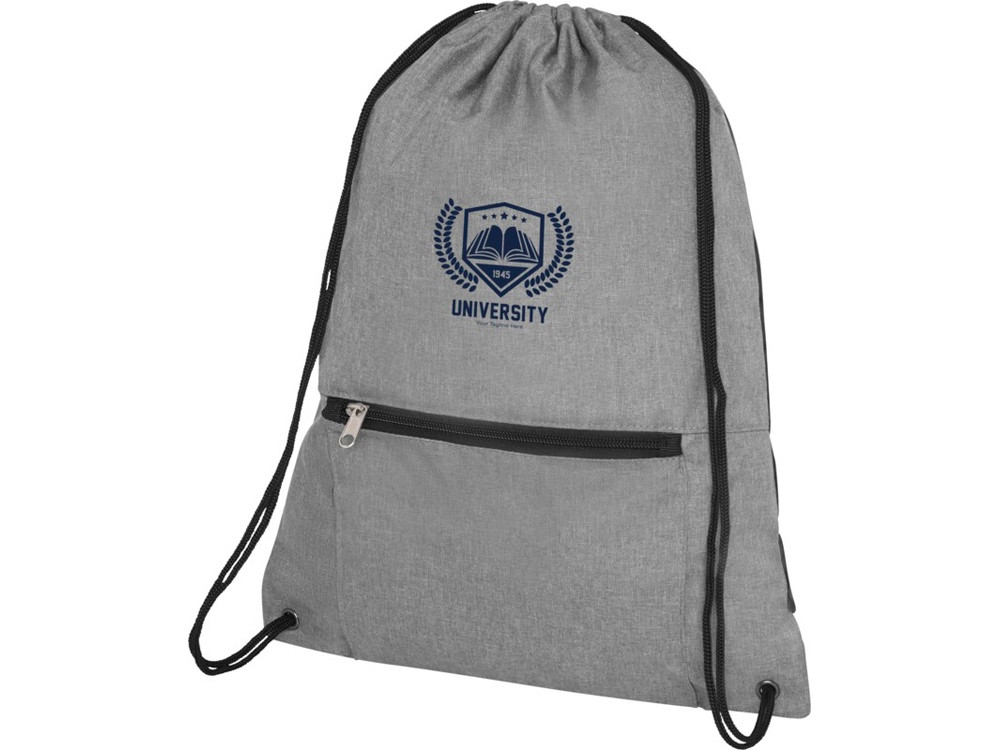 Складной рюкзак со шнурком Hoss, heather medium grey - фото 5 - id-p215149389