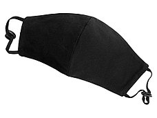 Маска для лица многоразовая с фиксаторами, черная, фото 3