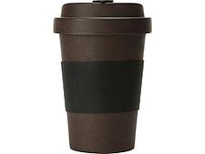 Стакан из кофе с силиконовой манжетой Latte, коричневый, фото 2