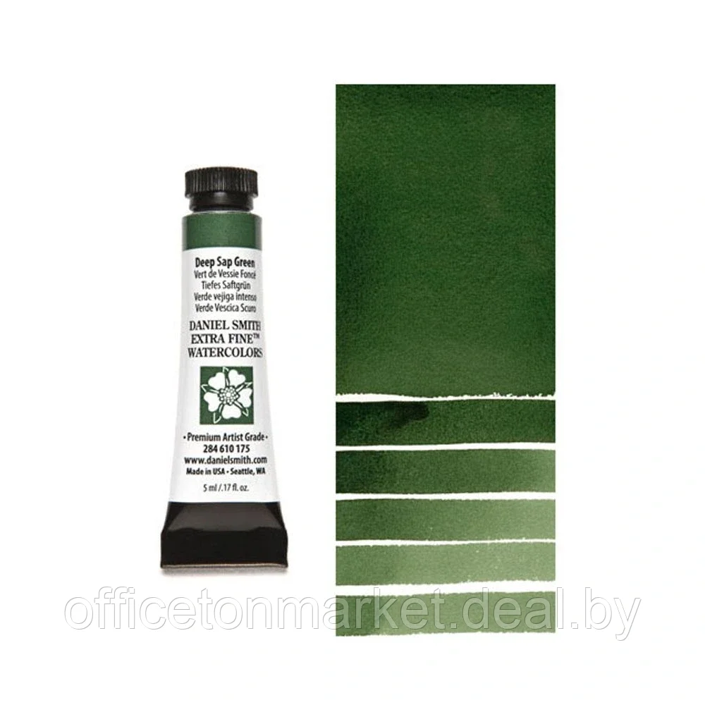 Краски акварельные "Daniel Smith", зеленый травяной темный, 5 мл, туба - фото 1 - id-p205688944