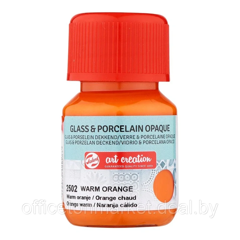 Краски декоративные "GLASS&PORCELAIN OPAQUE", 30 мл, 2502 оранжевый - фото 1 - id-p137129307