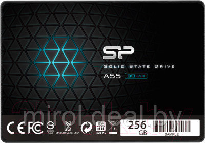 SSD диск Silicon Power Ace A55 256GB (SP256GBSS3A55S25) - фото 1 - id-p215158455