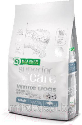 Сухой корм для собак Nature's Protection Superior Care White Dog Grain Free White Fish / NPSC45668 - фото 1 - id-p215163501