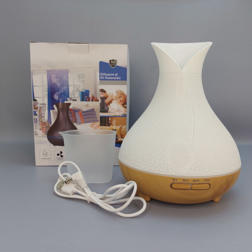 Увлажнитель воздуха (аромадиффузер) Aroma Diffuser с таймером на 1/3/6 часов и LED-подсветкой, 400 ml - фото 1 - id-p215181621