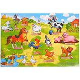 Моя ферма - обучающий набор животных с плакатом, фото 2