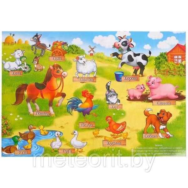 Моя ферма - обучающий набор животных с плакатом - фото 2 - id-p215181627