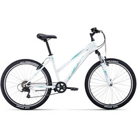 Велосипед Forward Iris 26 1.0 2022 (белый/бирюзовый)