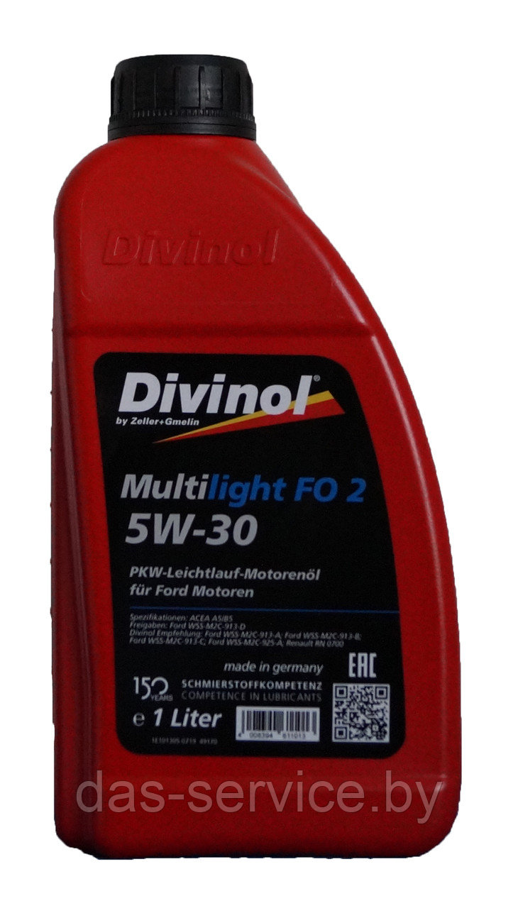 Моторное масло Divinol Multilight FO 2 5W-30 (синтетическое моторное масло 5w30) 1 л. - фото 1 - id-p11742852