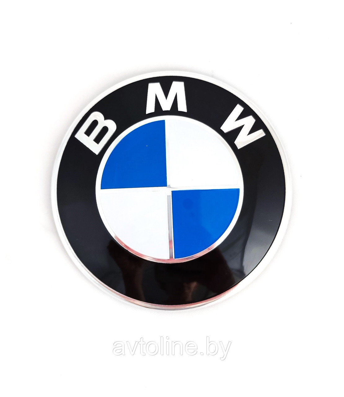 Эмблема BMW 82 мм бело-синяя F10 3PIN 51767288752
