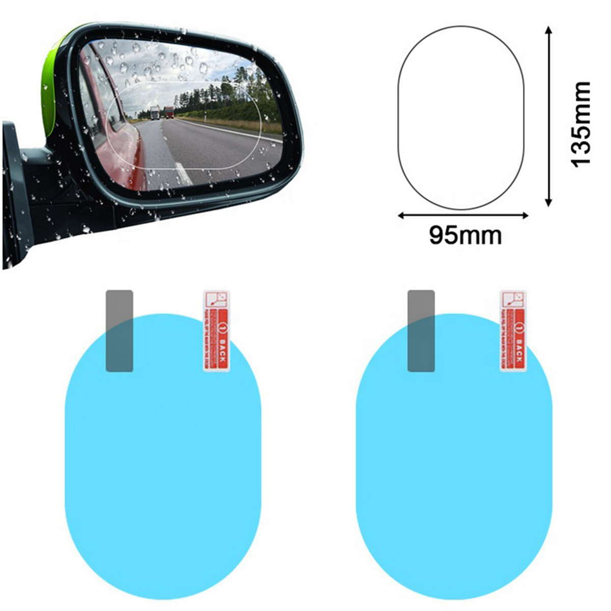 Анти-туман защитная пленка для автомобильных зеркал SiPL
