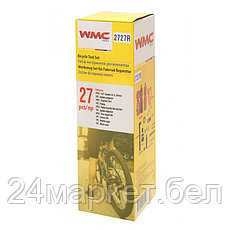 Набор инструментов для обслуживания велосипеда 27пр.+держатель фляги,в тубе(красный) WMC TOOLS 2727R, фото 3