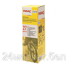 Набор инструментов для обслуживания велосипеда 27пр.+держатель фляги,в тубе(черный) WMC TOOLS 2727B, фото 3