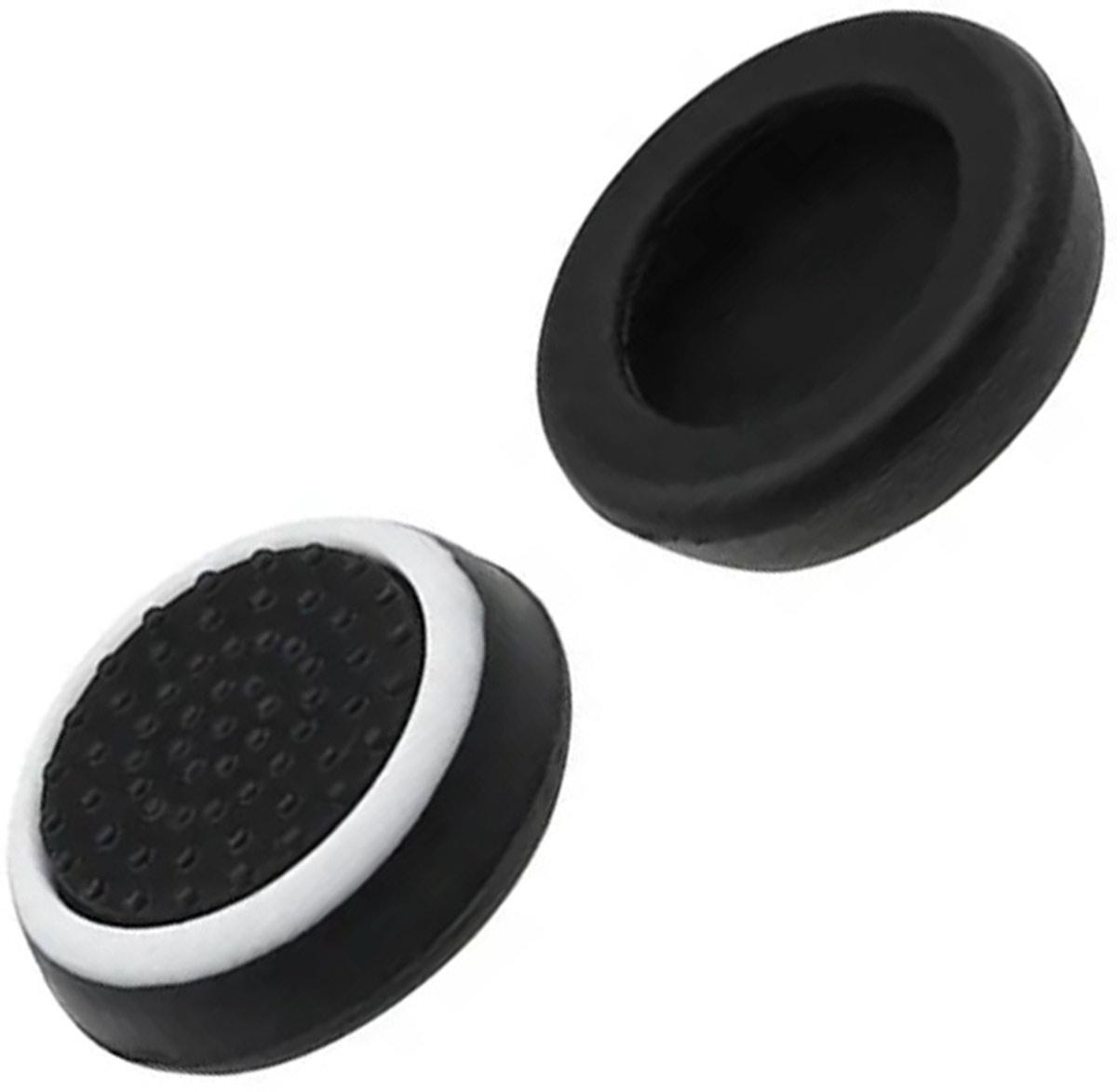 Силиконовые накладки на кнопки геймпадов бело-черные SiPL - фото 1 - id-p215192438