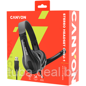 Гарнитура CANYON с микрофоном и USB-подключением