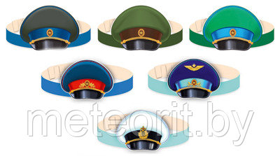 Комплект масок-ободков для группы детского сада. Военные профессии