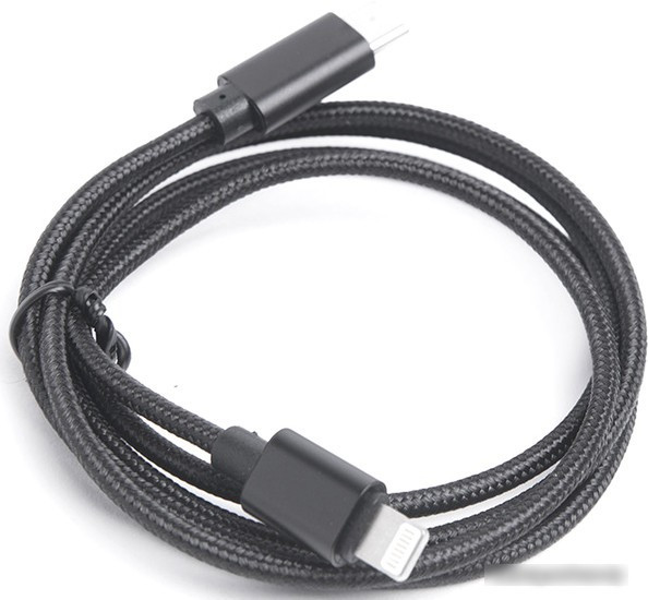 Кабель Atom USB Type-C 3.1 - Lightning (1.8 м, черный) - фото 1 - id-p215199141