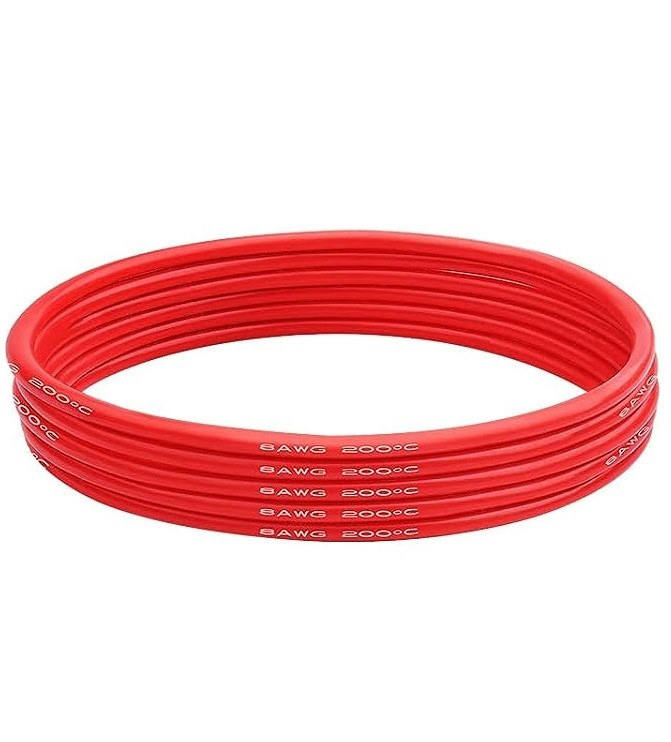 Силиконовый кабель 8 AWG красный - фото 1 - id-p215202029