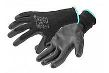 Перчатки рабочие с полиуретановым покрытием черные (12 пар в упаковке) 10 EAST - HT5K757-10-W