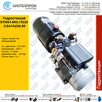 Гидростанция STNG1-6К0,75220-2,6А1А(24)-80