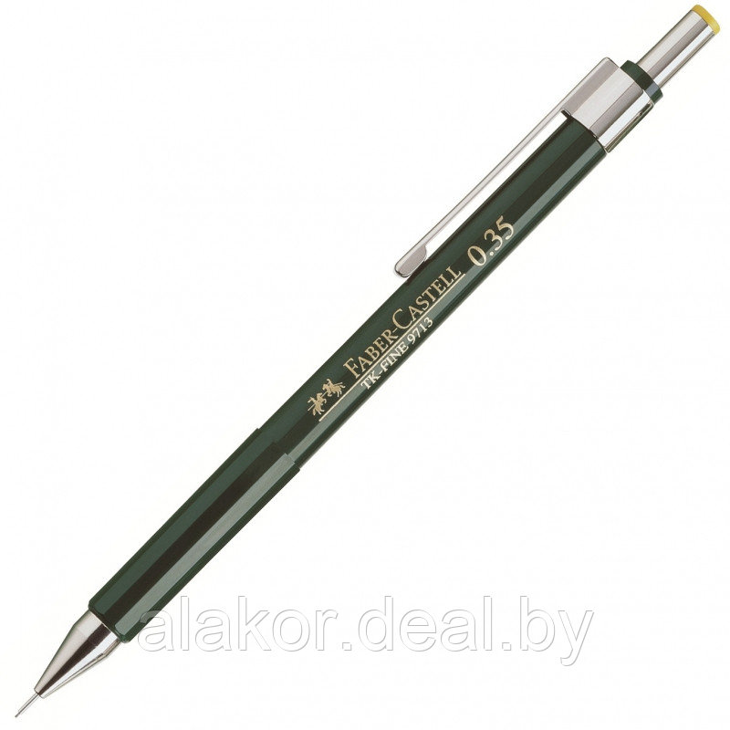 Карандаш автоматический Faber Castell "TK-Fine", зеленый, 0,5мм. - фото 1 - id-p215216296