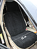 Накидка на автомобильное сидение из натуральной овечьей шерсти, размер 145*55*1,5 см, цвет черный+подарок, фото 3