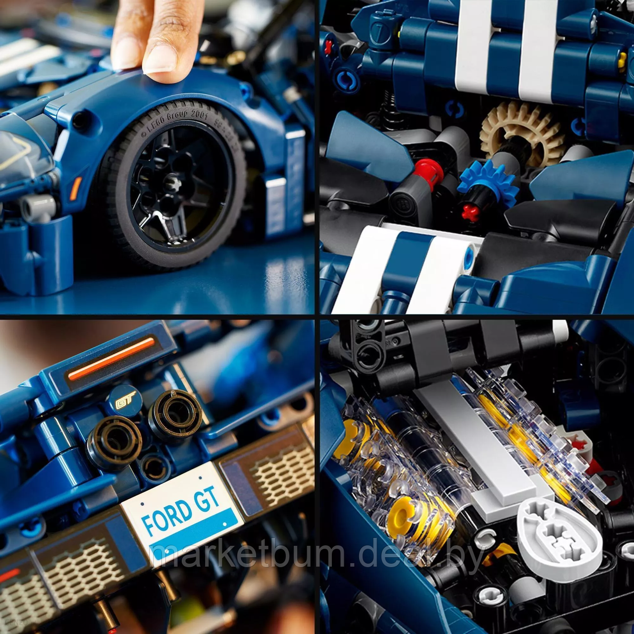 Конструктор LEGO Technic 42154, Ford GT версия 2022 года. - фото 9 - id-p215225728
