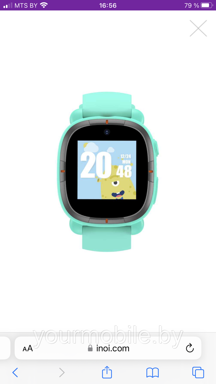 Детские умные Смарт-часы INOI Kids Watch Lite Зеленый - фото 2 - id-p215233750
