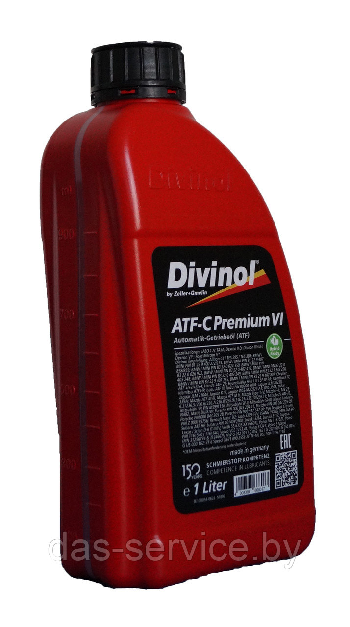 Трансмиссионное масло АКПП Divinol АТF-C Premium VI (масло трансмиссионное для автоматических коробок) 1 л. - фото 2 - id-p11883595