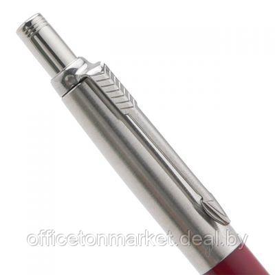 Ручка шариковая автоматическая "Parker Jotter Kensington Red CT", 0.7 мм, красный, серебристый, стерж. синий - фото 3 - id-p215230469