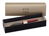 Ручка шариковая автоматическая "Parker Jotter Kensington Red CT", 0.7 мм, красный, серебристый, стерж. синий, фото 5