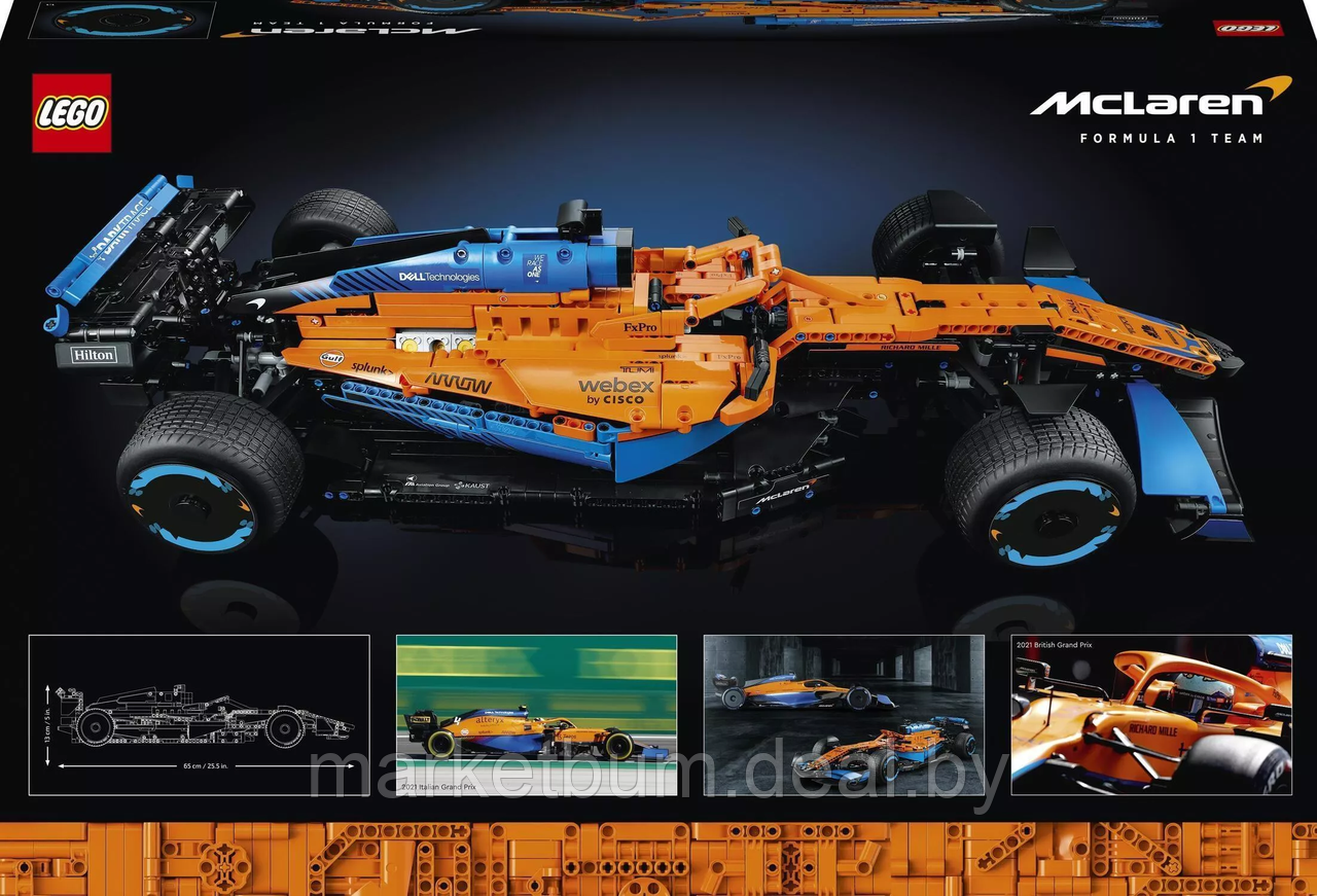 LEGO Technic 42141 гоночный автомобиль McLaren Formula 1 - фото 5 - id-p215231471