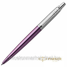 Ручка шариковая автоматическая Parker "Jotter Core K63 Victoria Violet CT", 1.0 мм, фиолетовый, серебристый,