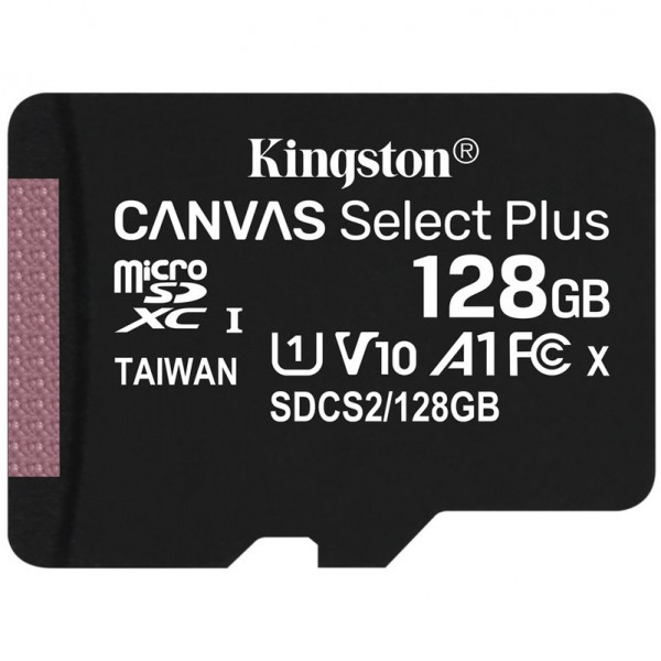 Карта памяти Kingston Canvas Select Plus microSDXC 128Gb UHS-I U1 100MB/s - фото 1 - id-p215235034