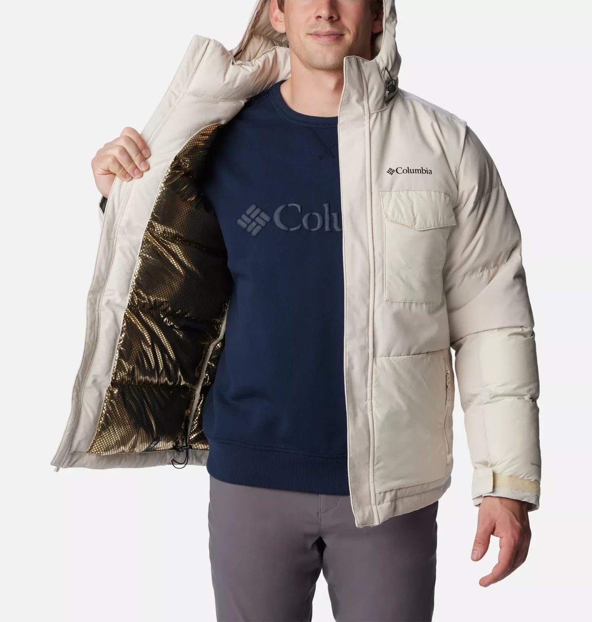 Куртка мужская утепленная Columbia Marquam Peak Fusion Jacket бежевый 2051031-278 - фото 5 - id-p215064705