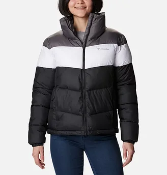 Куртка женская Columbia Puffect™ Color Blocked Jacket черный, белый, серый 1955101-010